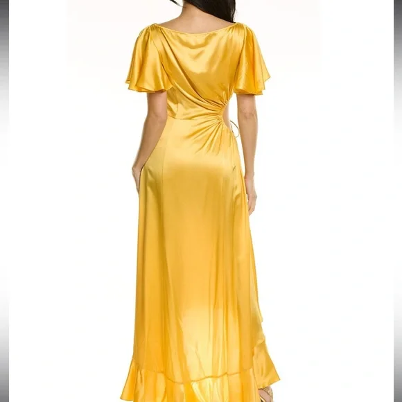 NWT Cinq a Sept Patti silk high-low gown sz 4 - Picture 2 of 11